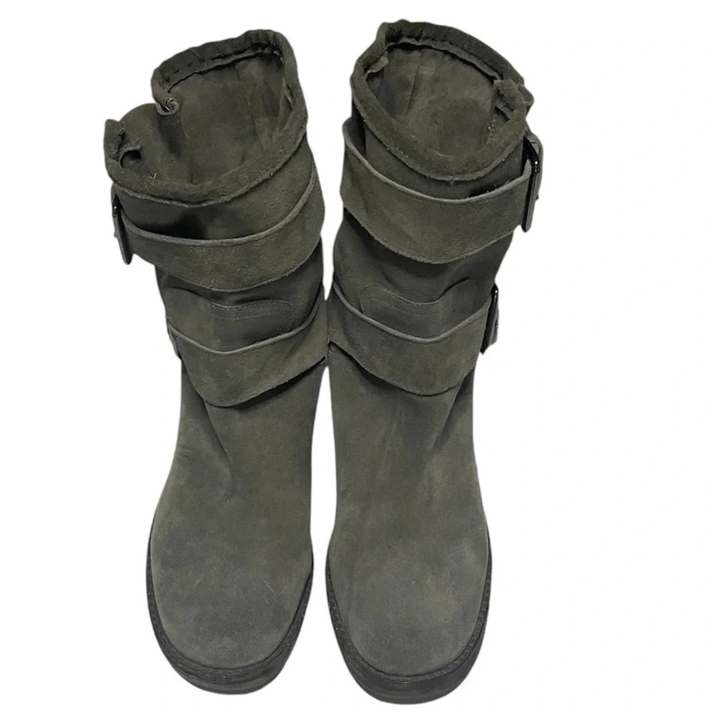 Sam Edelman Suede Ankle Moto Boots 9.5